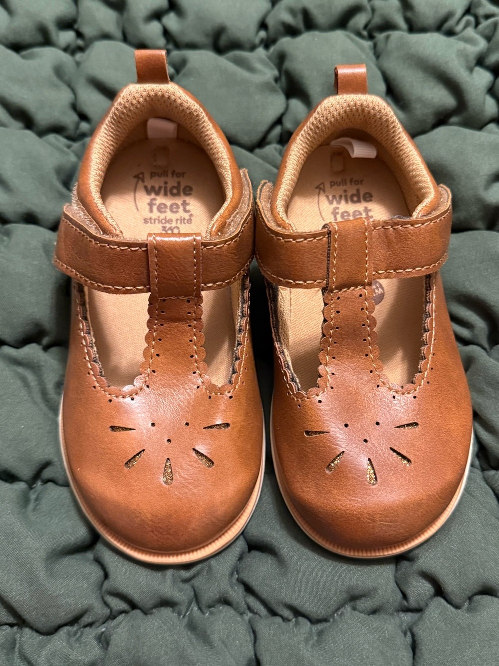 Stride Rite Lacey 2.0 Brown Mary Janes- Wide or Regular Dual Fit Shoe